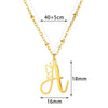 Stainless Steel Pendant Necklace With English Letters And Butterfly Design Electroplated For Women Wholesale