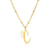 Stainless Steel Pendant Necklace With English Letters And Butterfly Design Electroplated For Women Wholesale