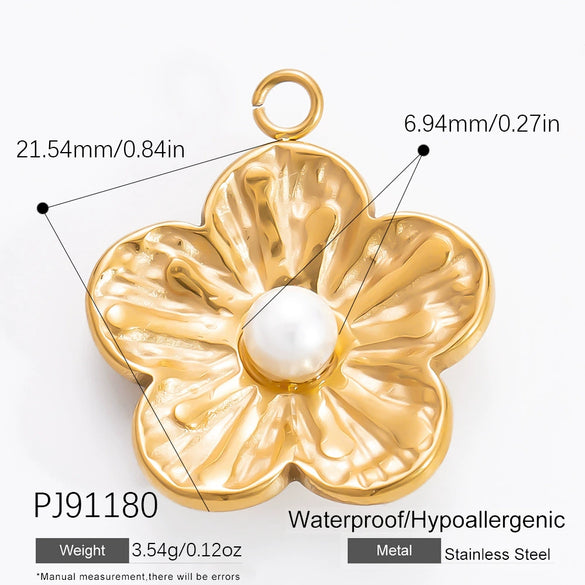 Stainless Steel Pendant Necklace With Sea Life Pattern Electroplated In Holiday Style For Women