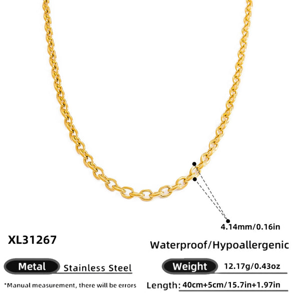 Stainless Steel Pendant Necklace With Sea Life Pattern Electroplated In Holiday Style For Women