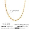 Stainless Steel Pendant Necklace With Sea Life Pattern Electroplated In Holiday Style For Women