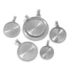 Stainless Steel Pendant With Round Base Tray Carved And Return Pattern Electroplated Accessories