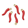 Stainless Steel Pepper Pendant Earrings With Oil Dripping Design Jewelry Accessories