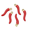 Stainless Steel Pepper Pendant Earrings With Oil Dripping Design Jewelry Accessories