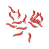 Stainless Steel Pepper Pendant Earrings With Oil Dripping Design Jewelry Accessories
