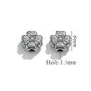 Stainless Steel Perforated Lavender Floret Spacer Beads Gold Pendant Necklace With Totem Pattern Electroplated For Diy Jewelry And Bracelet Wholesale