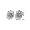 Stainless Steel Perforated Lavender Floret Spacer Beads Gold Pendant Necklace With Totem Pattern Electroplated For Diy Jewelry And Bracelet Wholesale