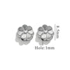 Stainless Steel Perforated Lavender Floret Spacer Beads Gold Pendant Necklace With Totem Pattern Electroplated For Diy Jewelry And Bracelet Wholesale