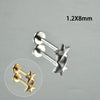Stainless Steel Perforated Lip Nail Fivestar Heart Moon Chain Earrings Electroplated Simple Style