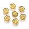 Stainless Steel Petal Bead Cap Tori Bead Vacuum Electroplated Totem Jewelry Making Gasket