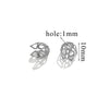 Stainless Steel Petal Torus Bead Cap Jewelry Making Material With Totem Pattern And Electroplating Treatment
