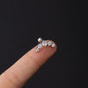 Stainless Steel Piercing Earrings Geometric Electroplated Fashion Jewelry