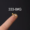 Stainless Steel Piercing Earrings Geometric Electroplated Fashion Jewelry