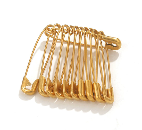 Stainless Steel Pin Cuff Brooch Safety Buckle Diy Accessories Simple Style