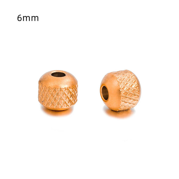 Stainless Steel Pineapple Beads Jewelry Accessories For Diy Bracelet And Necklace With Electroplating Treatment