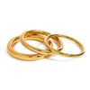 Stainless Steel Plain Ring Bracelet For Women With Electroplating And Geometric Style