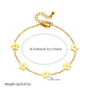 Stainless Steel Plants And Flowers Fashion Accessories Set Necklace Earrings Bracelet Electroplating