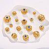 Stainless Steel Plated 18K Gold Baroque Pumpkin And Lantern Beads Handmade Diy Bracelet With Totem Pattern