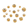 Stainless Steel Plated 18K Gold Baroque Pumpkin And Lantern Beads Handmade Diy Bracelet With Totem Pattern