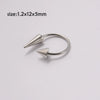 Stainless Steel Pointed Cone Horseshoe Lip Ring Nose Ring Ear Bone Ring Electroplated Punk Style Ornament