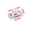 Stainless Steel Polished Dragon Buckle Jewelry Accessories For Necklace And Bracelet