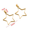 Stainless Steel Polished Geometric Heart Hollow Border Gem Base Pendant Frame Electroplated Diy Handmade Jewelry Accessories