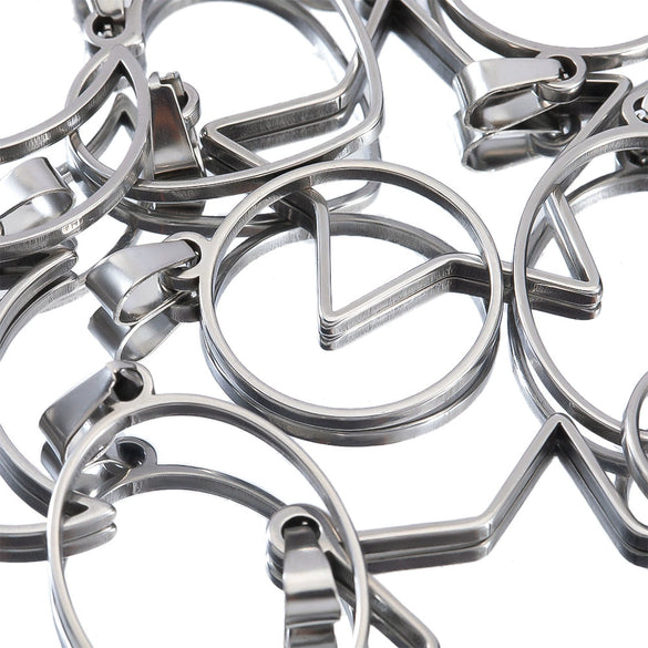 Stainless Steel Polished Geometric Heart Hollow Border Gem Base Pendant Frame Electroplated Diy Handmade Jewelry Accessories