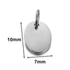 Stainless Steel Polished Heart Round Oval Rectangular Diamond Shape Electroplated Diy Pendant For Necklace And Bracelet