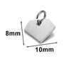 Stainless Steel Polished Heart Round Oval Rectangular Diamond Shape Electroplated Diy Pendant For Necklace And Bracelet