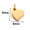 Stainless Steel Polished Heart Round Oval Rectangular Diamond Shape Electroplated Diy Pendant For Necklace And Bracelet