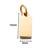 Stainless Steel Polished Heart Round Oval Rectangular Diamond Shape Electroplated Diy Pendant For Necklace And Bracelet