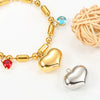Stainless Steel Polished Heartshaped Pendant Necklace Bracelet With High Polishing And Laser Logo Electroplating Treatment