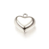 Stainless Steel Polished Heartshaped Pendant Necklace Bracelet With High Polishing And Laser Logo Electroplating Treatment