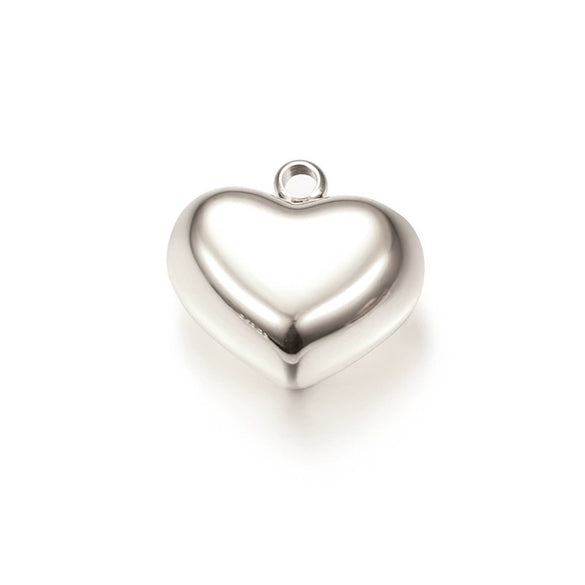 Stainless Steel Polished Heartshaped Pendant Necklace Bracelet With High Polishing And Laser Logo Electroplating Treatment