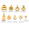Stainless Steel Polished Hollow Palm Wings Key Lock Sun Star Compass Symbol Jewelry Pendant With Electroplating And Geometric Design