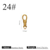 Stainless Steel Polished Jewelry Accessories Eagle Mouth Buckle Lanyard Pendant Buckle Universal Rotating Spring Buckle Round Key Chain Modern Simplicity