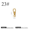 Stainless Steel Polished Jewelry Accessories Eagle Mouth Buckle Lanyard Pendant Buckle Universal Rotating Spring Buckle Round Key Chain Modern Simplicity