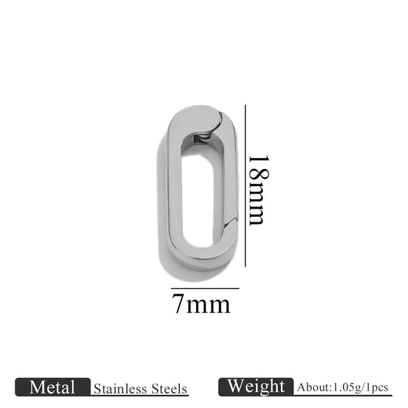Stainless Steel Polished Love Spring Buckle Jewelry Accessories