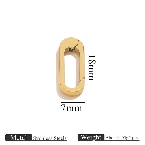 Stainless Steel Polished Love Spring Buckle Jewelry Accessories