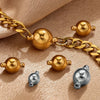 Stainless Steel Polished Magnetic Buckle Round Love Shape Magnet Tail Buckle Connector Electroplated Leather Bracelet Making Jewelry Accessories