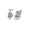 Stainless Steel Polished Magnetic Buckle Round Love Shape Magnet Tail Buckle Connector Electroplated Leather Bracelet Making Jewelry Accessories