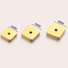 Stainless Steel Polished Square Beads Electroplated Diy Handmade Jewelry Accessories For Bracelet And Necklace