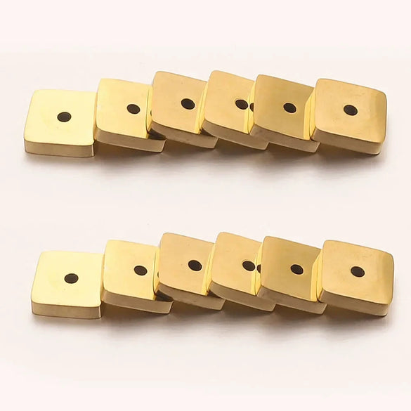 Stainless Steel Polished Square Beads Electroplated Diy Handmade Jewelry Accessories For Bracelet And Necklace