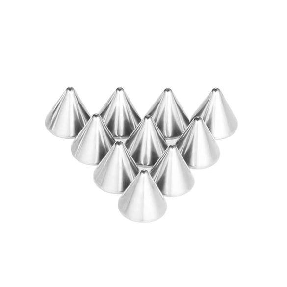 Stainless Steel Punk Accessories Electroplating Geometric Earrings Lip Nail Eyebrow Nail Umbilical Nail Replacement Ball Pointed