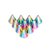 Stainless Steel Punk Accessories Electroplating Geometric Earrings Lip Nail Eyebrow Nail Umbilical Nail Replacement Ball Pointed