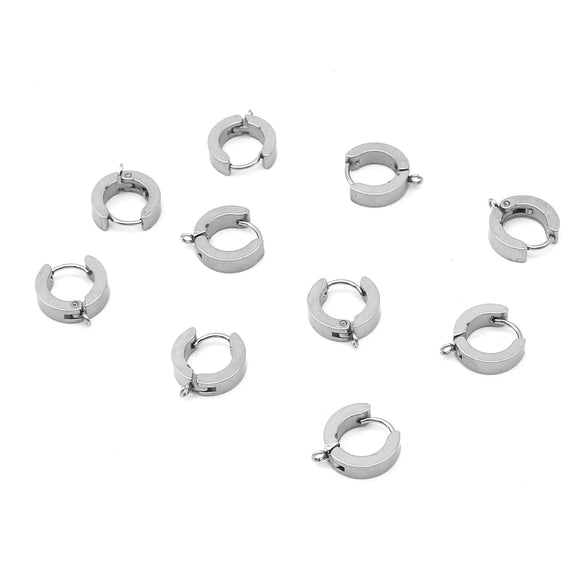 Stainless Steel Punk Ear Clip Welding Ring Electroplated Diy Jewelry Accessories