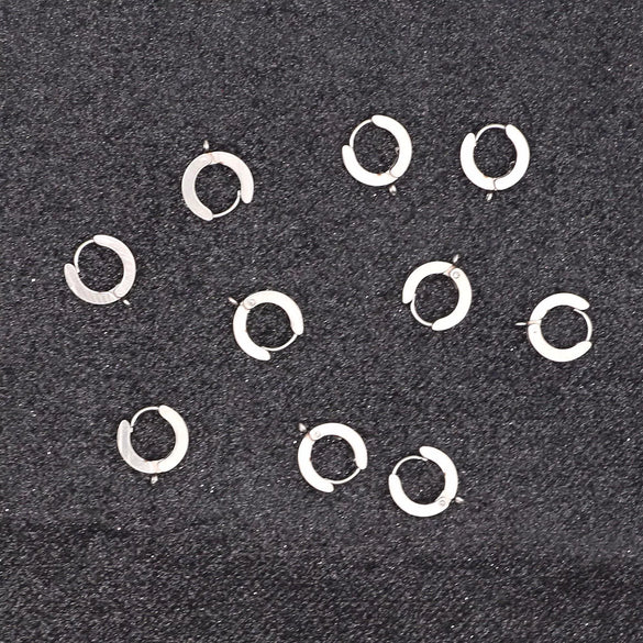 Stainless Steel Punk Ear Clip Welding Ring Electroplated Diy Jewelry Accessories