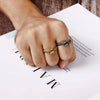 Stainless Steel 18K Gold Plated Punk Snake Rings