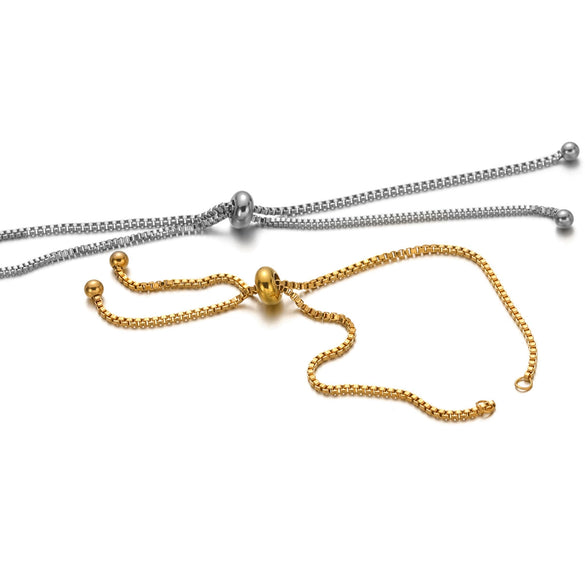 Stainless Steel Pushpull Bracelet Gold Plated Minimalist Jewelry Accessories