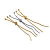 Stainless Steel Pushpull Bracelet Gold Plated Minimalist Jewelry Accessories